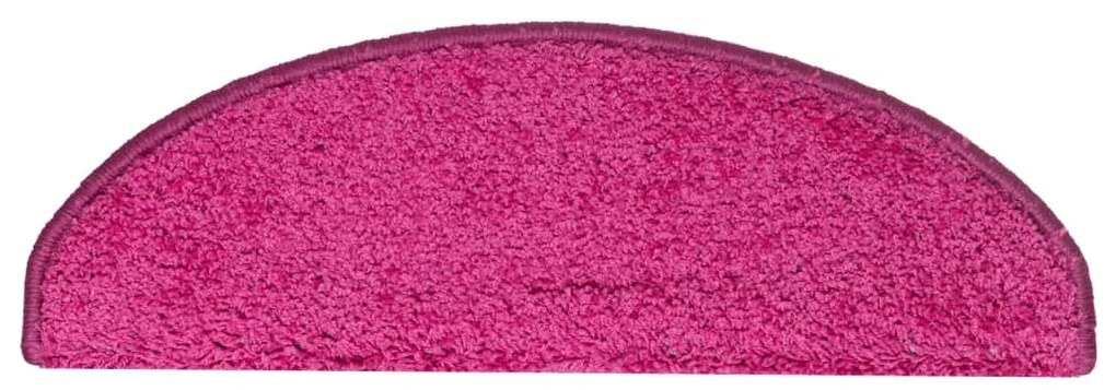 Tapete/carpete para degraus 15 pcs 65x21x4 cm rosa