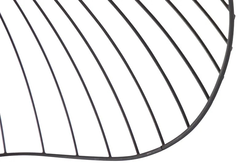 Candeeiro de teto design preto 50 cm - Pua Design