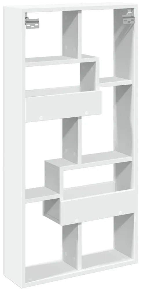 Armário de parede 50x15x100 cm derivados de madeira branco