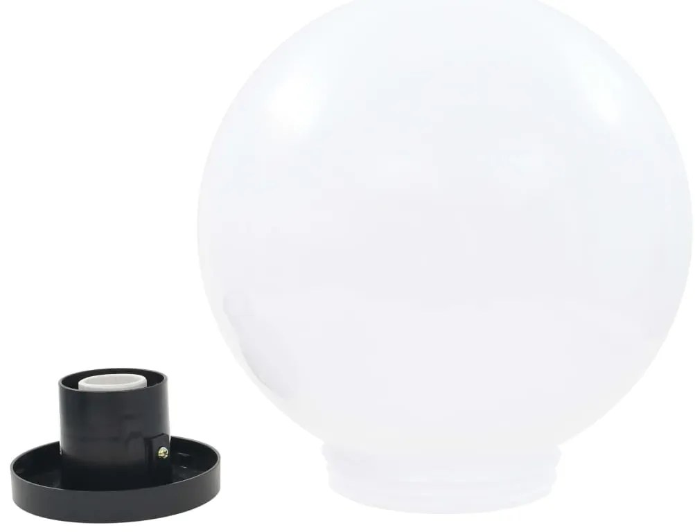 Candeeiros esféricos LED 4 pcs 30 cm PMMA