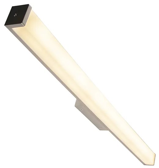 Candeeiro de parede moderno para casa de banho em aço 92 cm IP44 - Cascada