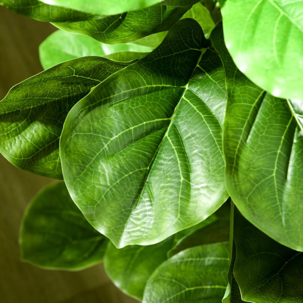 Conjunto de 2 Plantas Artificiais Ficus 110 cm Plantas Artificiais com