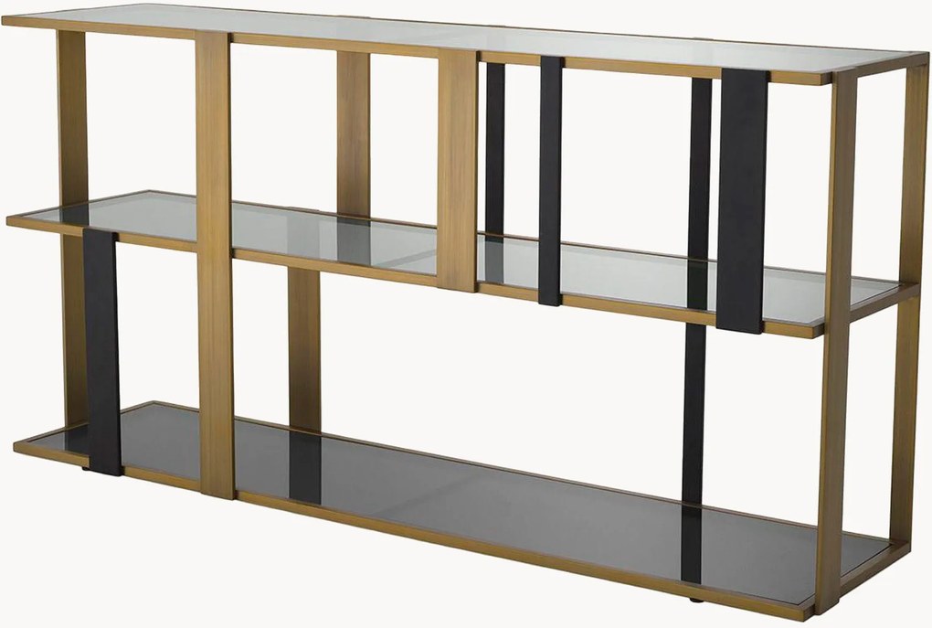 Estante com prateleiras de vidro Clio