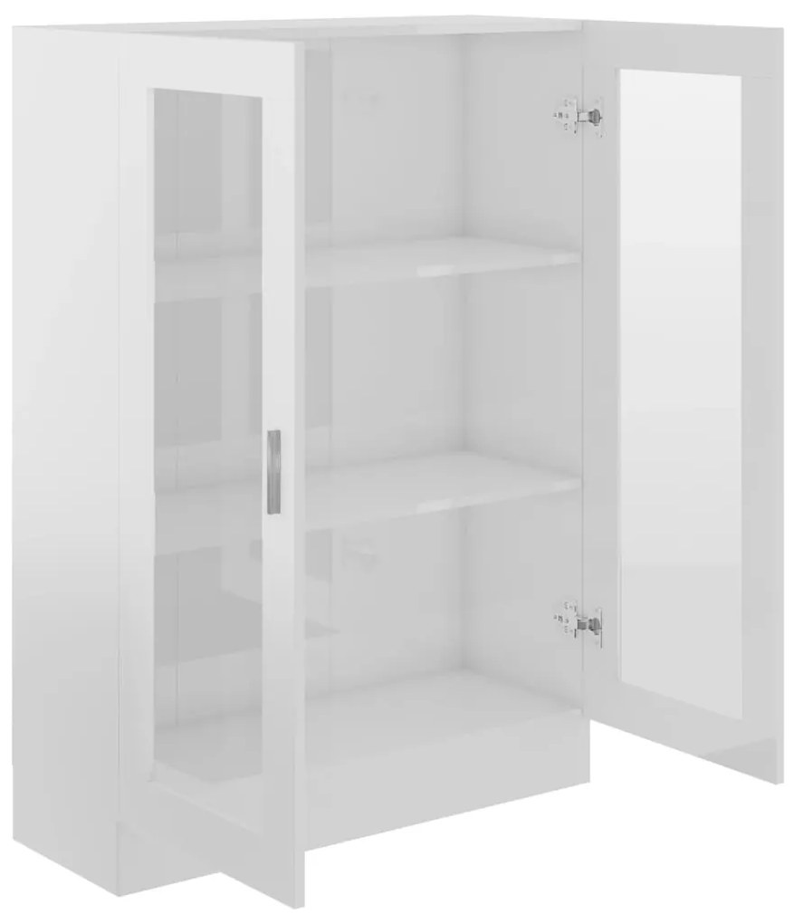 Vitrine Real de 115 cm - Branco Brilhante - Design Moderno