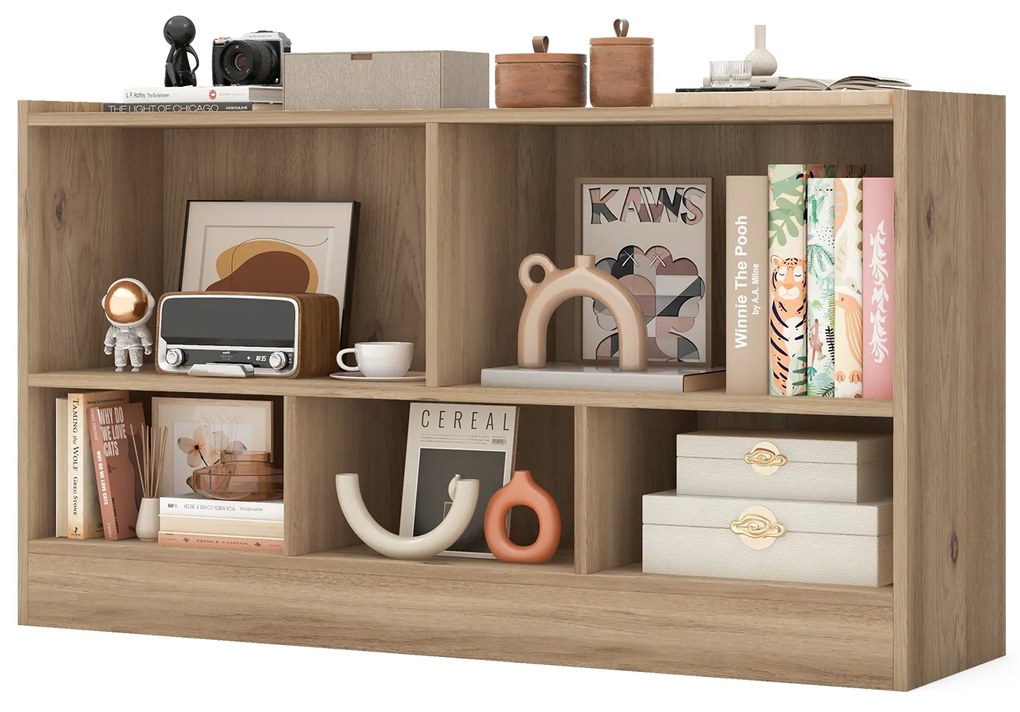 Estante para livros e brinquedos com 5 compartimentos para crianças