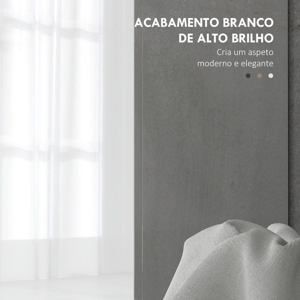 Móvel para Lavatório (Não incluido) Pousar Móvel Casa de Banho com 2 Portas e Prateleira Ajustável para Lavatório com ou sem Pedestral 80x34x60 cm Bra