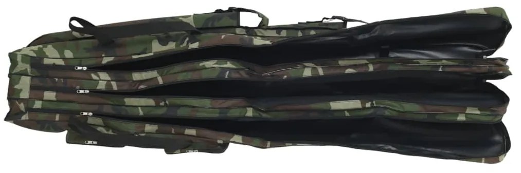 Saco para cana de pesca 150 cm tecido oxford camuflagem verde