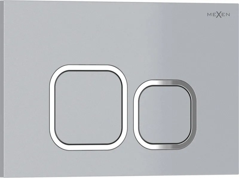 Mexen Tex 03 botão de descarga, cromado mate - 6103-04