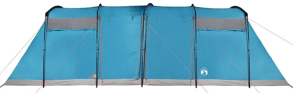 Tenda familiar túnel para 10 pessoas impermeável azul