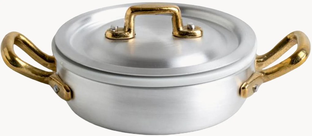 Caçarola com pega, tampa e tabuleiro em porcelana Porcelano, conjunto de 3