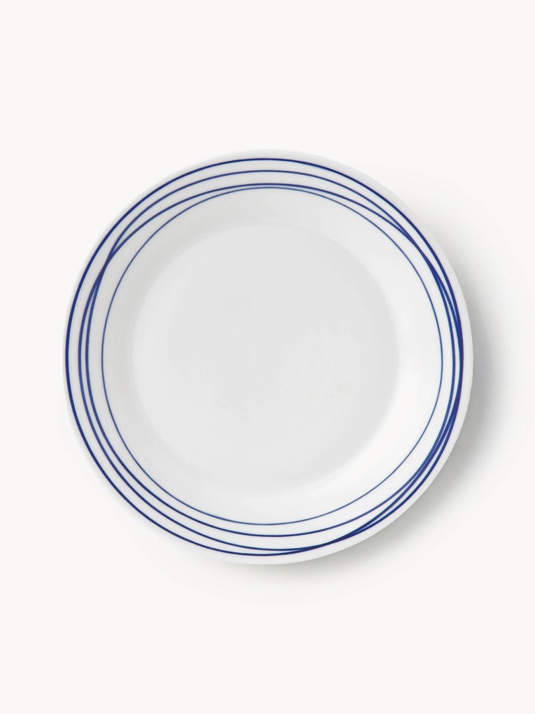 Prato de pequeno-almoço em porcelana Pacific Blue