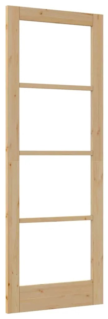 porta de interior com vidro "ORKDAL" 78x211x4 cm em madeira maciça de