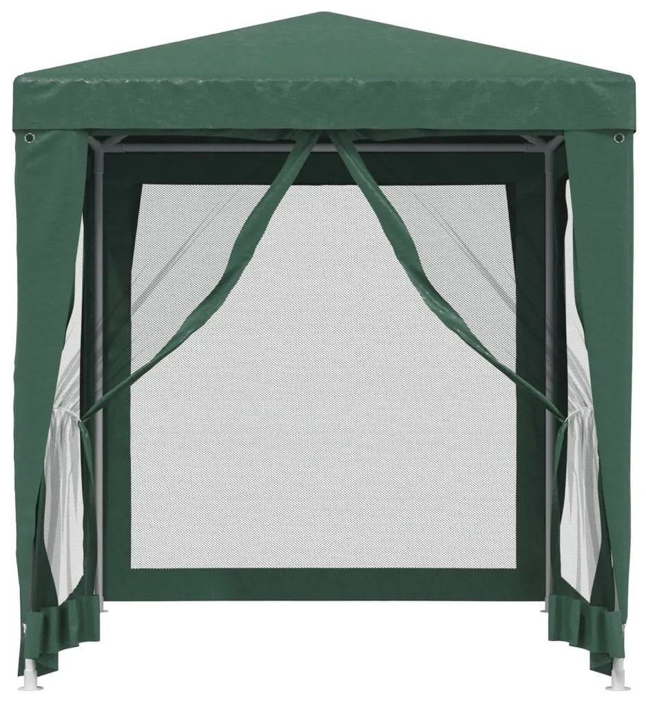 Tenda p/ festas c/ 4 paredes laterais em malha 2x2 m PEAD verde