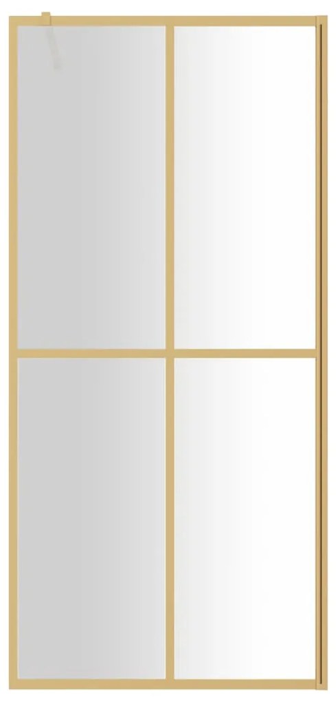 Divisória de chuveiro 100x195 cm vidro transparente ESG dourado