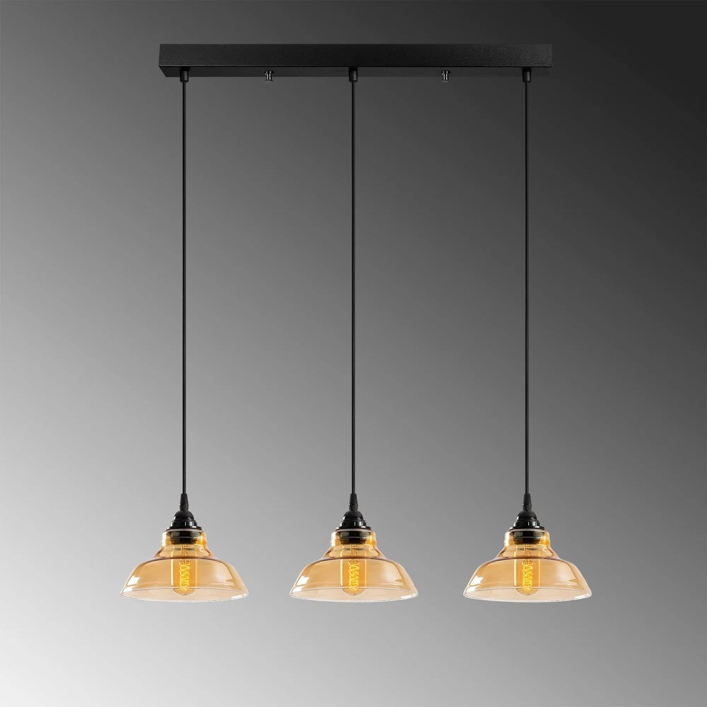 Chandelier Dilberay – Preto – 72 x 72 cm