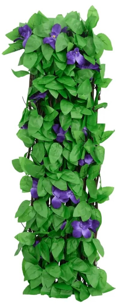  Treliça de hera artificial extensível 5 pcs 180x70 cm verde