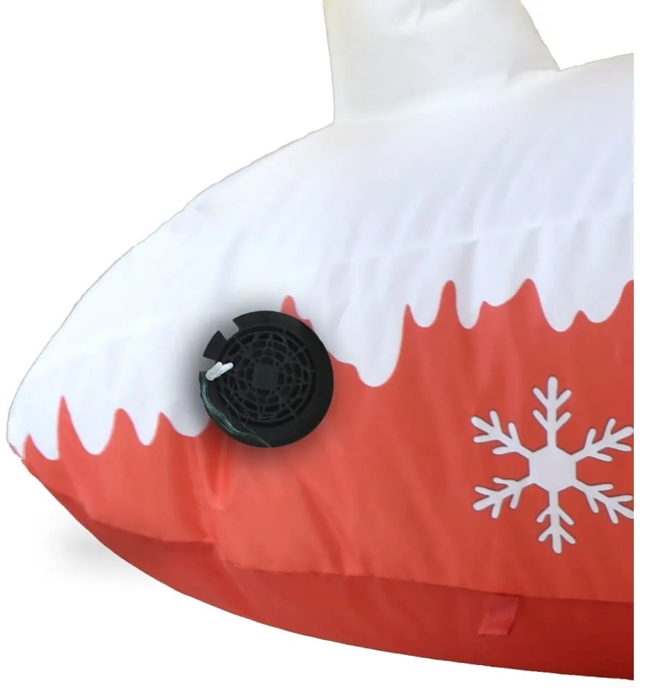 Pai Natal e renas insufláveis com luzes LED 145 cm