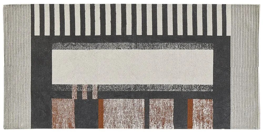 Tapete de algodão multicolor 80 x 150 cm KAKINADA Beliani