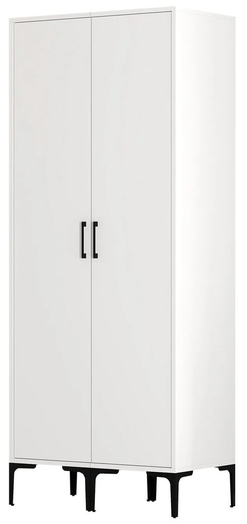Roupeiro Kumsal SS – Branco – 80 cm x 47,5 cm x 201,4 cm