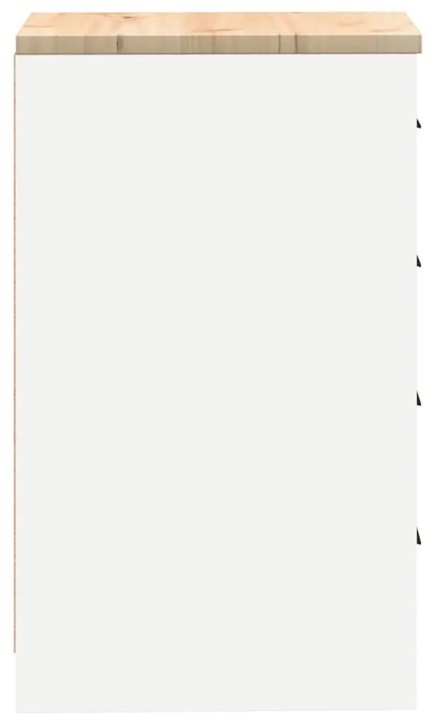 Armário de arrumação de garagem Branco 40x51x85 cm