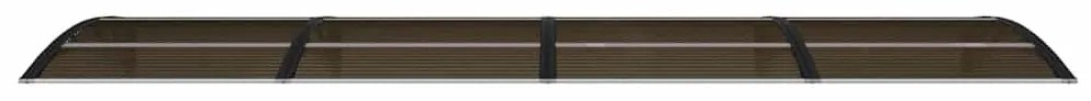 Toldo para porta 350x100 cm policarbonato preto