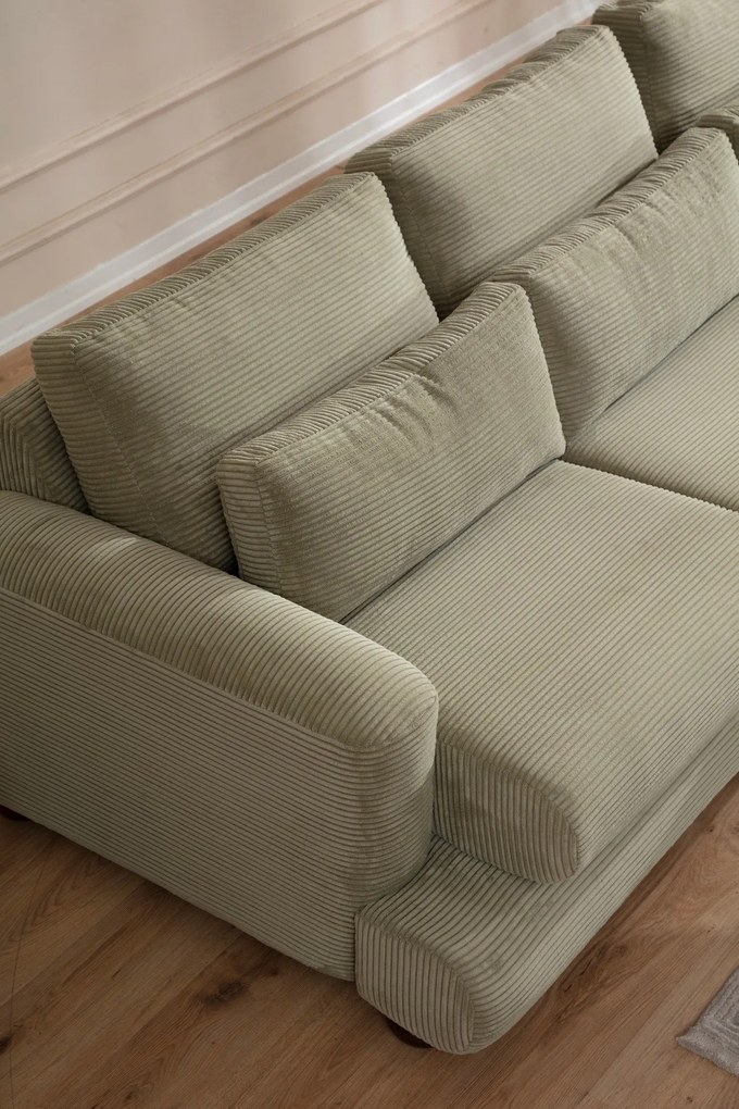 Sofá de 4 Lugares River – Verde – 330 cm x 105 cm x 90 cm