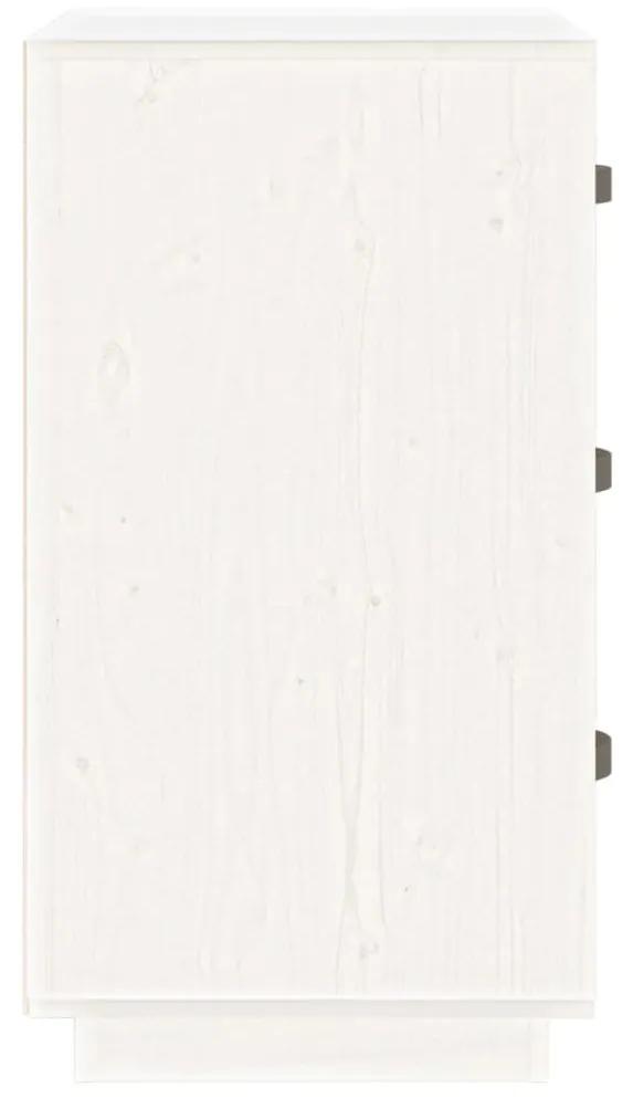 Mesas de cabeceira 2pcs 40x40x75 cm pinho maciço branco