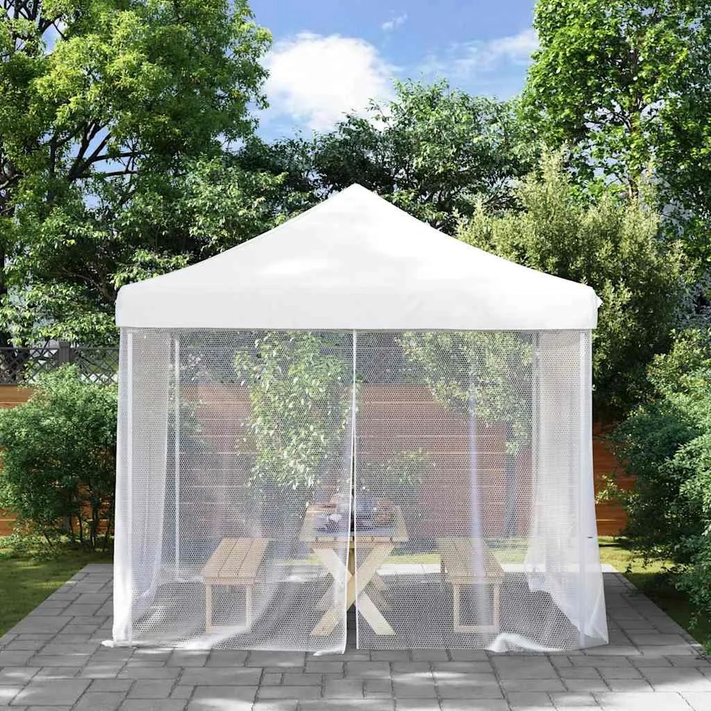 vidaXL mosquiteiro para exterior malha 220 branco 300x300x200 cm