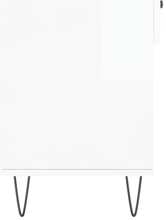 Banco sapateira 102x35x55 cm derivados madeira branco brilhante