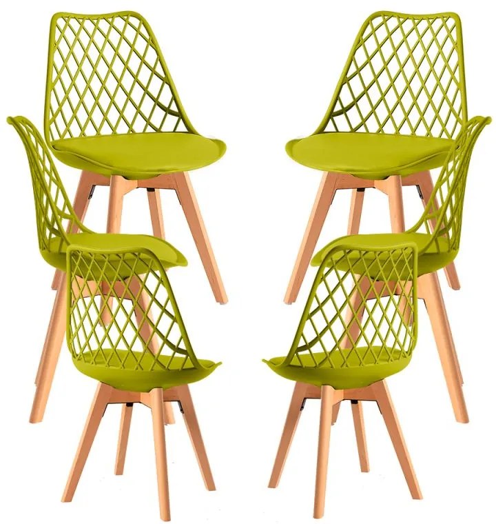 Pack 6 Cadeiras Mima - Verde Claro