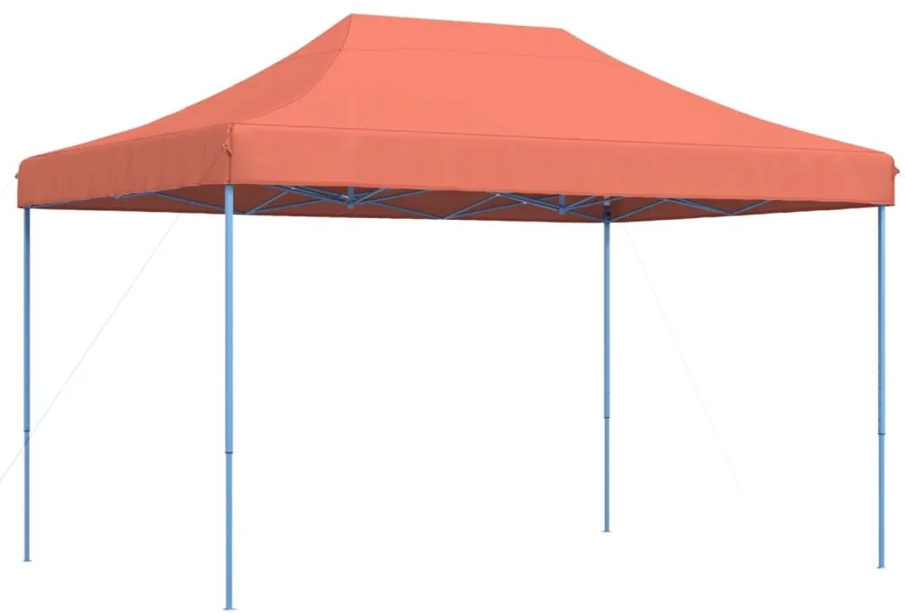 Tenda para festas pop-up dobrável 410x279x315 cm terracotta