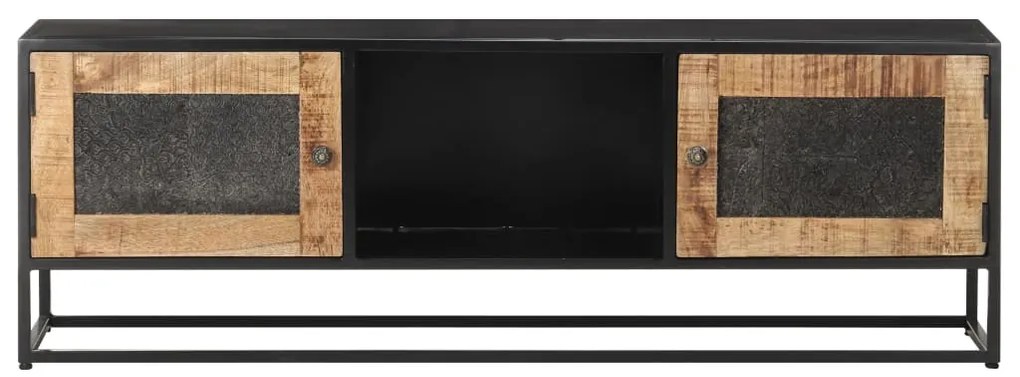 Móvel de TV 120x30x40 cm madeira de mangueira áspera
