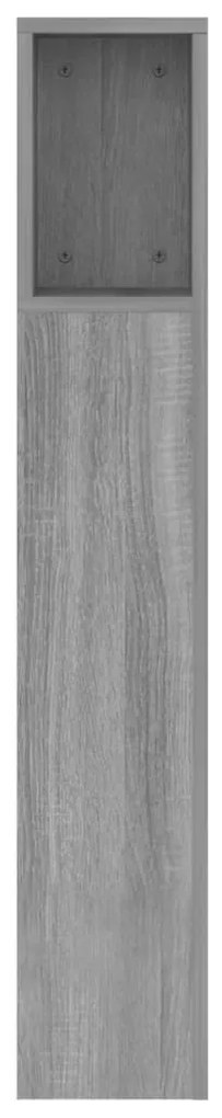 Armário de cabeceira 160x18,5x104,5 cm sonoma cinzento