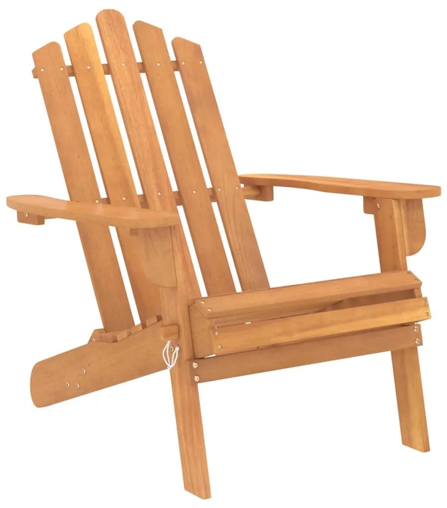 Cadeira Adirondack para jardim em madeira de acácia maciça