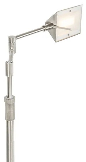Candeeiro de pé design em aço com LED e dimmer tátil - Notia Moderno