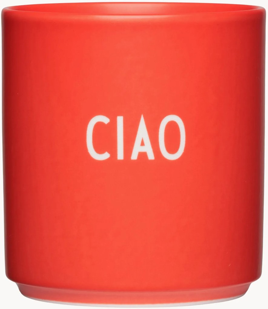 Chávena com inscrição Favourite Ciao
