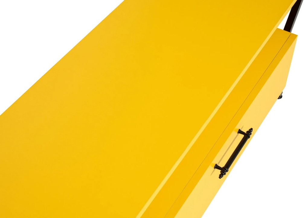 Móvel TV Tarz – Amarelo/Preto – 125x54x35 cm