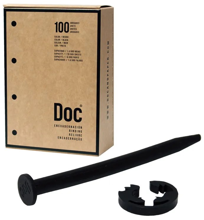 Sistema de Encadernar Preto 100 Un.