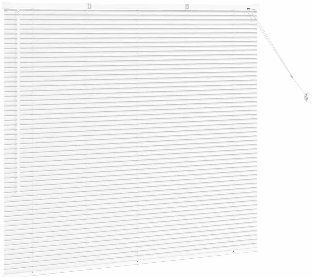 Persiana de Janela com cortinas Outros Manual Branco 80 x 130 cm Alumí