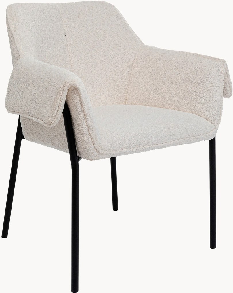 Cadeiras em bouclé Bess, conjunto de 2