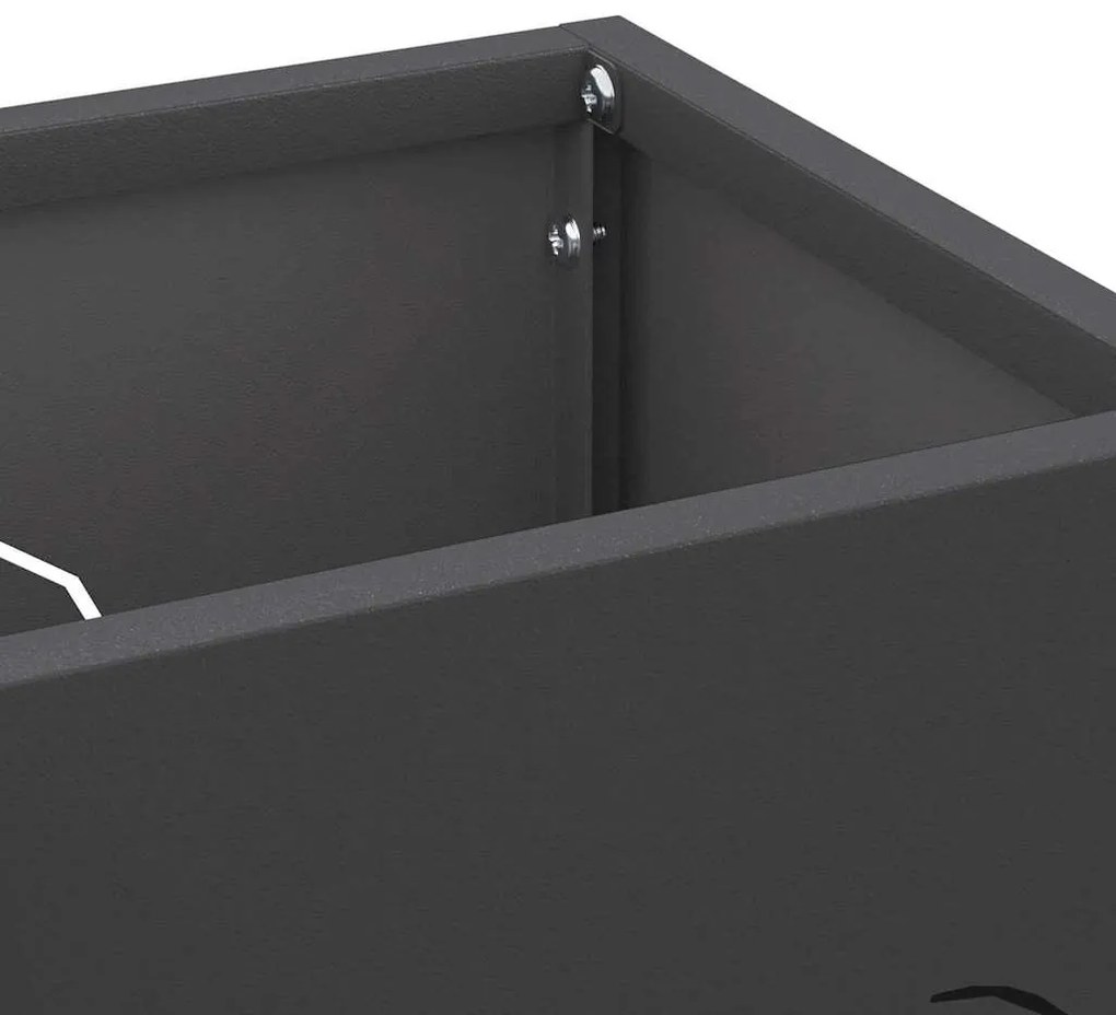 Suporte para Guarda-chuva Preto Aço Médio
