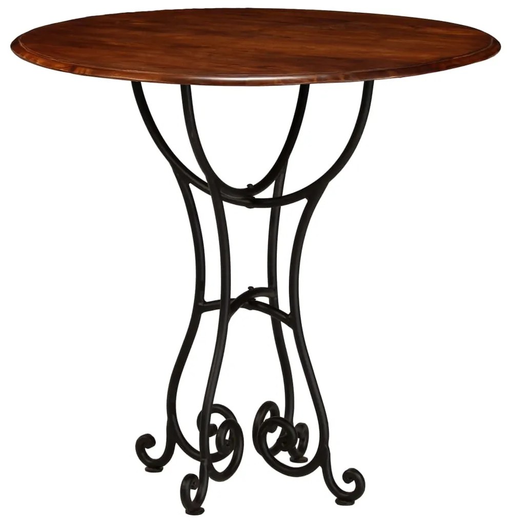 245641 vidaXL Mesa jantar acácia maciça c/ acabamento a mel 80x76 cm