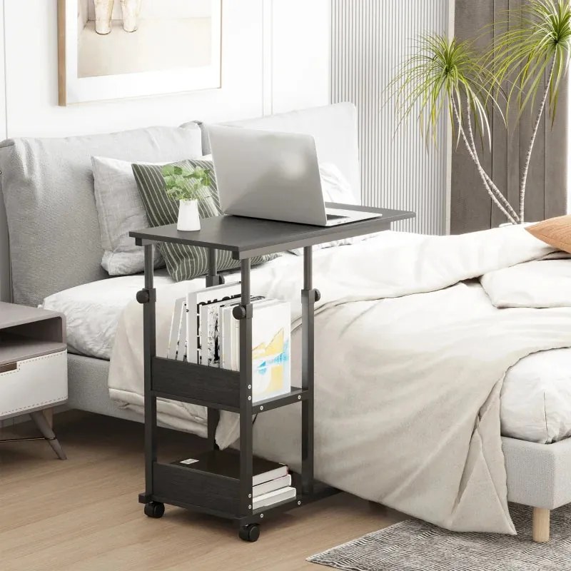 Mesa de Apoio Narny - Preto - Design Minimalista