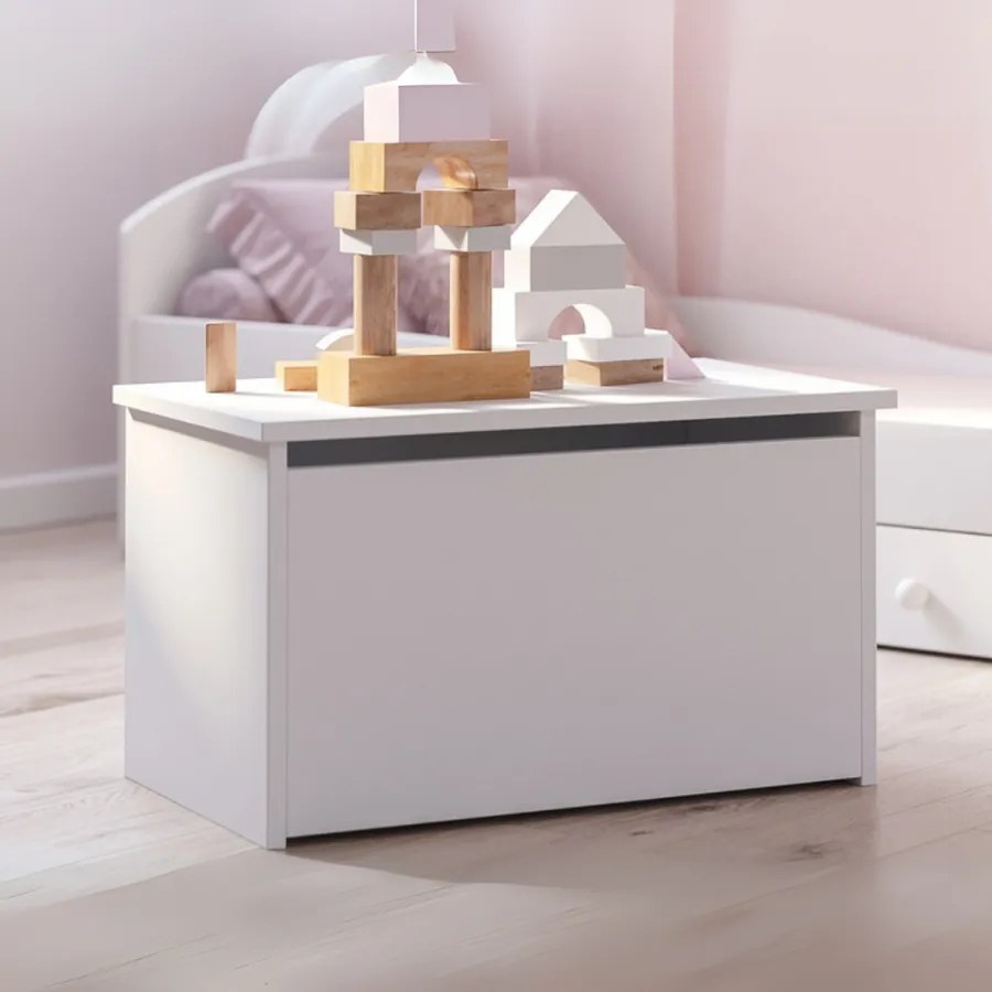 Baú para brinquedos branco Daria