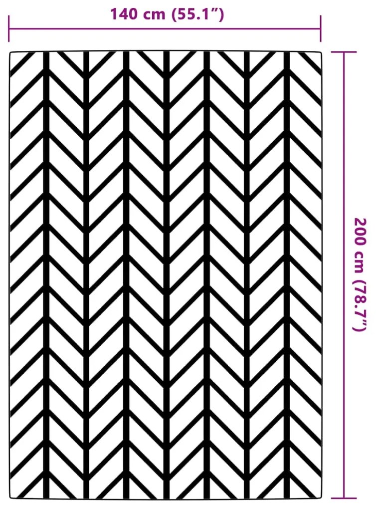 Tapete de exterior 120x180 cm 140x200 PP cinzento