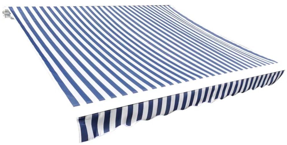 Lona para toldo azul/branco 6 x 3 m (sem estrutura/caixa)