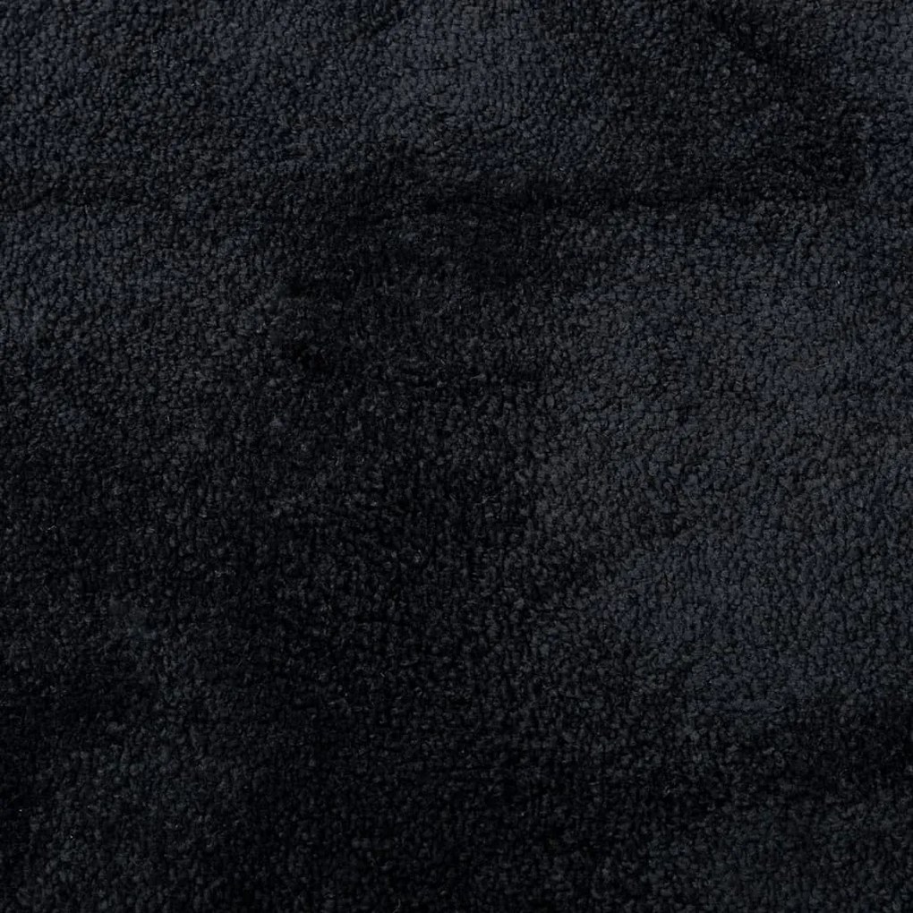 Tapete de pelo curto OVIEDO 140x200 cm preto