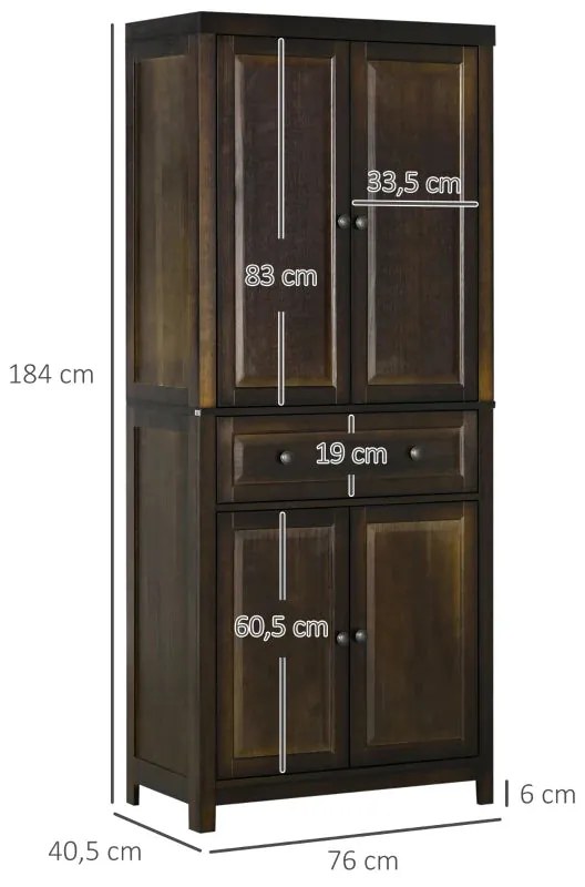 Armário Gavanni com Prateleiras Ajustáveis - Design Vintage