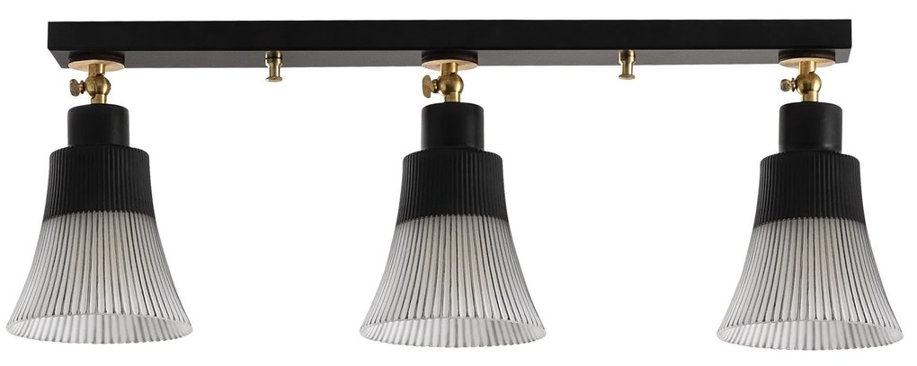 Candeeiro de Teto Foca – Preto – Diâmetro 62 cm, Altura 22 cm