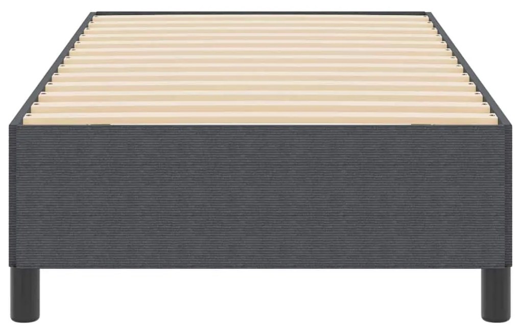 Cama vidaXL Cinza Escuro 90x200 cm em Tecido Cotele